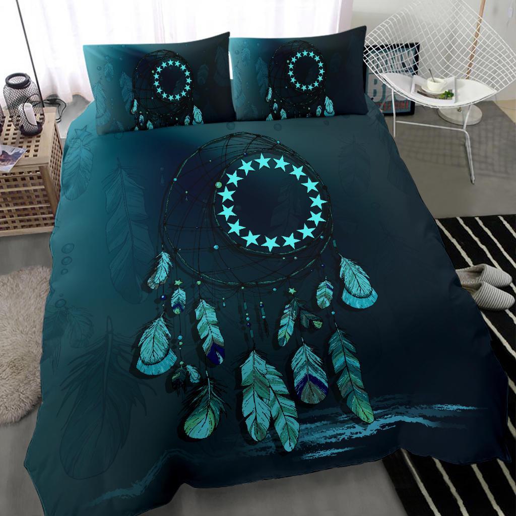 Cook Islands Bedding Set Dreamcatcher Blue - Vibe Hoodie Shop