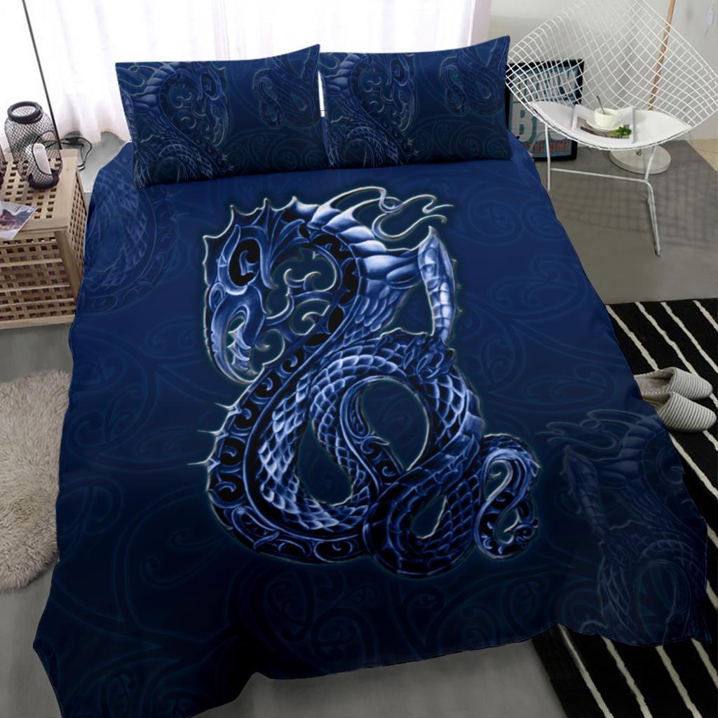 New Zealand Bedding Set, Maori Manaia Duvet Cover With Two Pillow Cases - Vibe Hoodie Shop