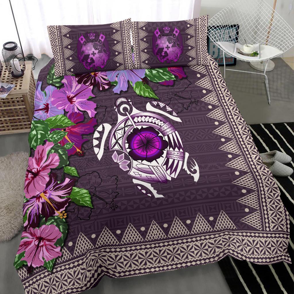 Tonga Bedding Set - Turtle Hibiscus - Vibe Hoodie Shop