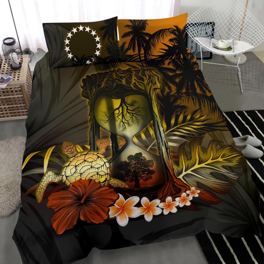 Cook Islands Bedding Set - Tree Of Life Hourglass - Vibe Hoodie Shop