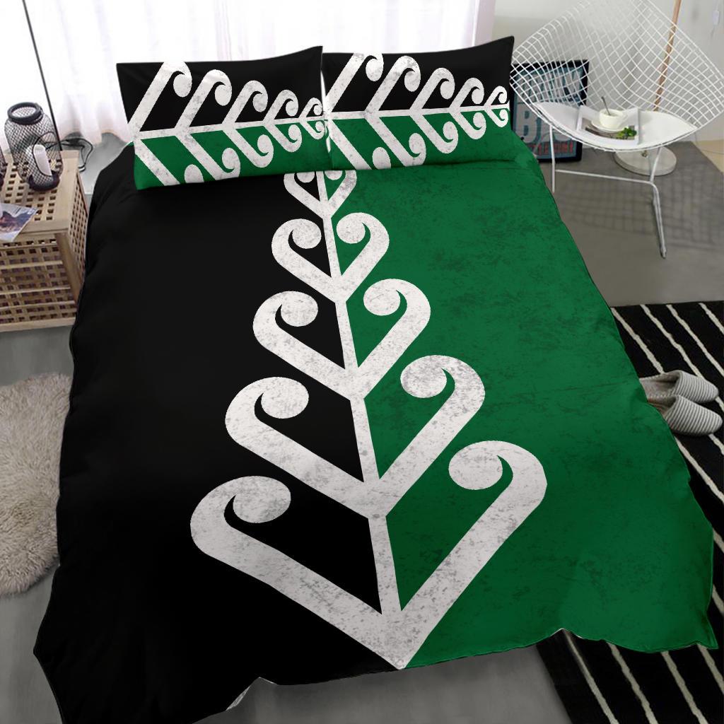 New Zealand Koru Fern Flag Bedding Set - Vibe Hoodie Shop
