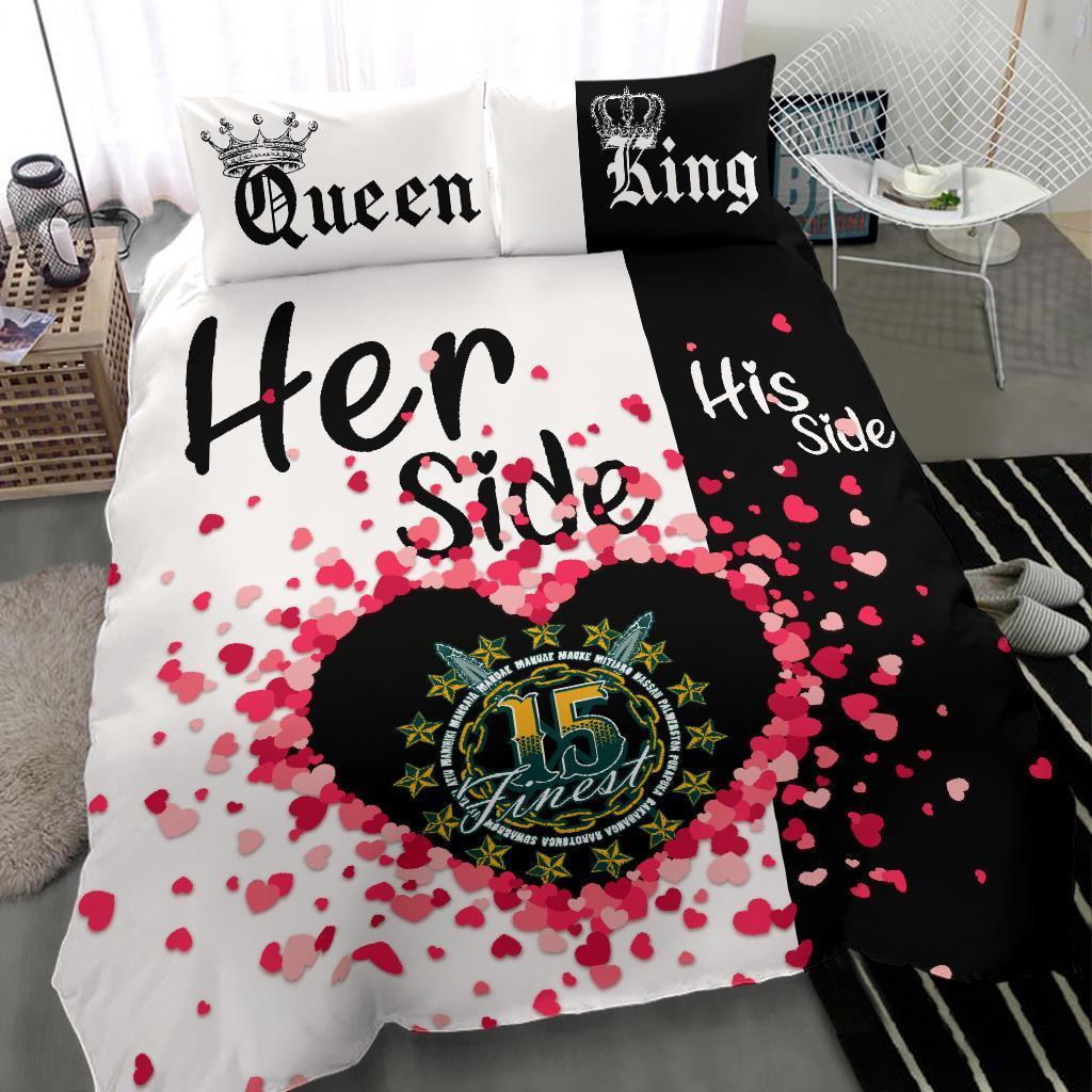 Cook Islands Bedding Set Couple King/Queen Her Side/His Side - Vibe Hoodie Shop