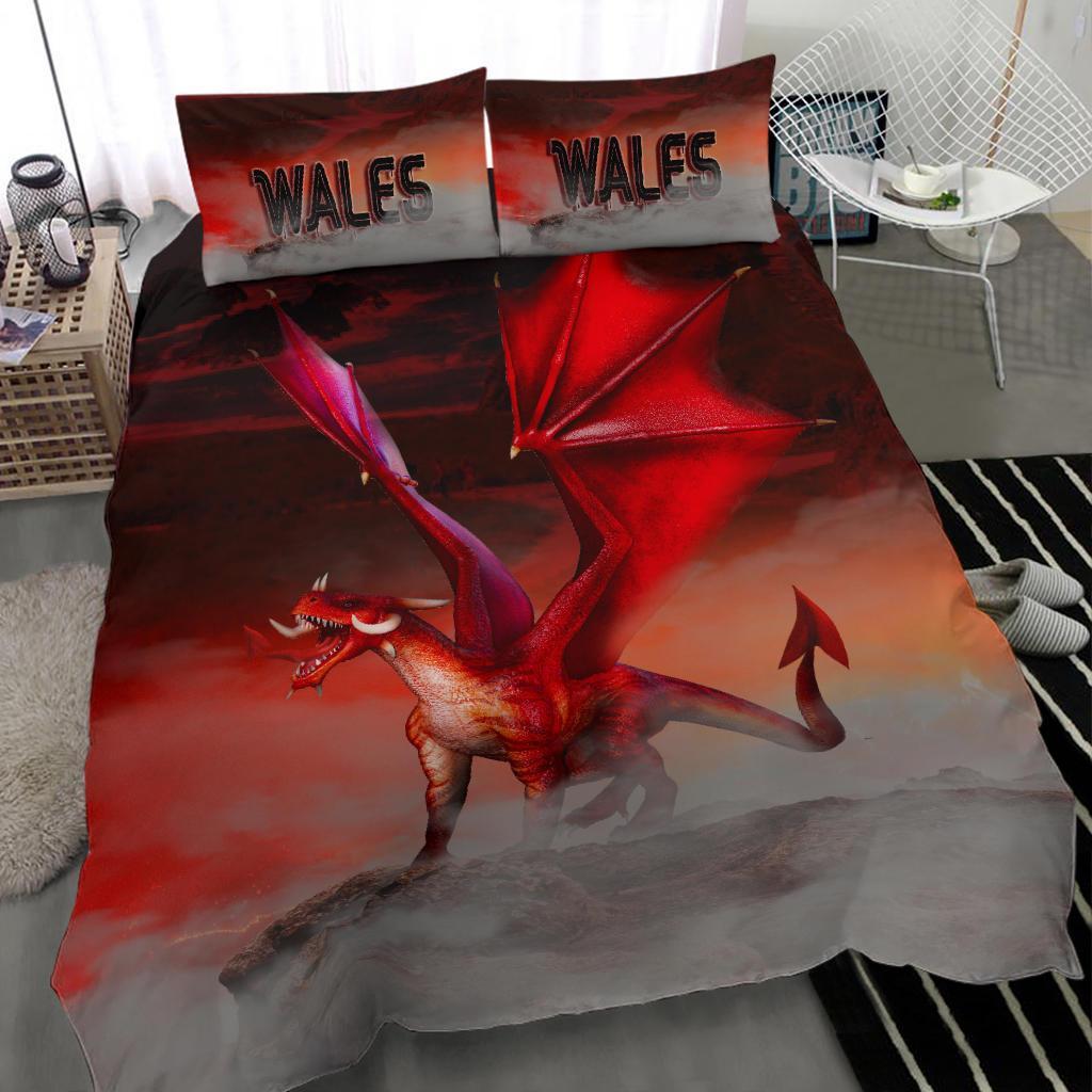 Wales Bedding Set - Dragon Ty Mawr Lighthouse - Vibe Hoodie Shop