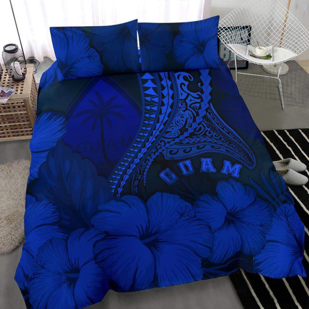 Guam Bedding Set Guam Manta Polynesian Hibiscus - Vibe Hoodie Shop