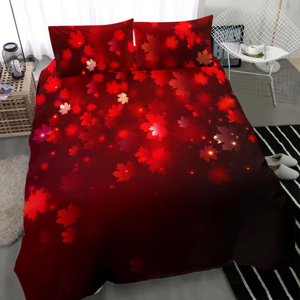 Canada Maple Leaf Bedding Set - Vibe Hoodie Shop