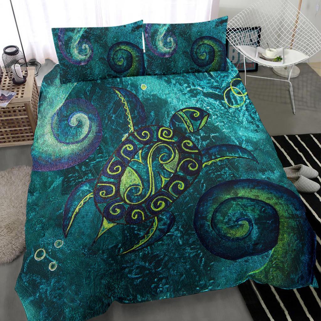 New Zealand Bedding Set Turtle With Koru - Vibe Hoodie Shop