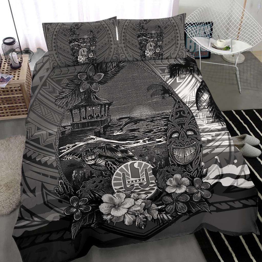 Tahiti Bedding Set Natural Beach - Black Version - Vibe Hoodie Shop