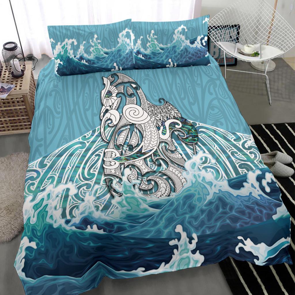 Maori Manaia The Blue Sea Bedding Set - Vibe Hoodie Shop