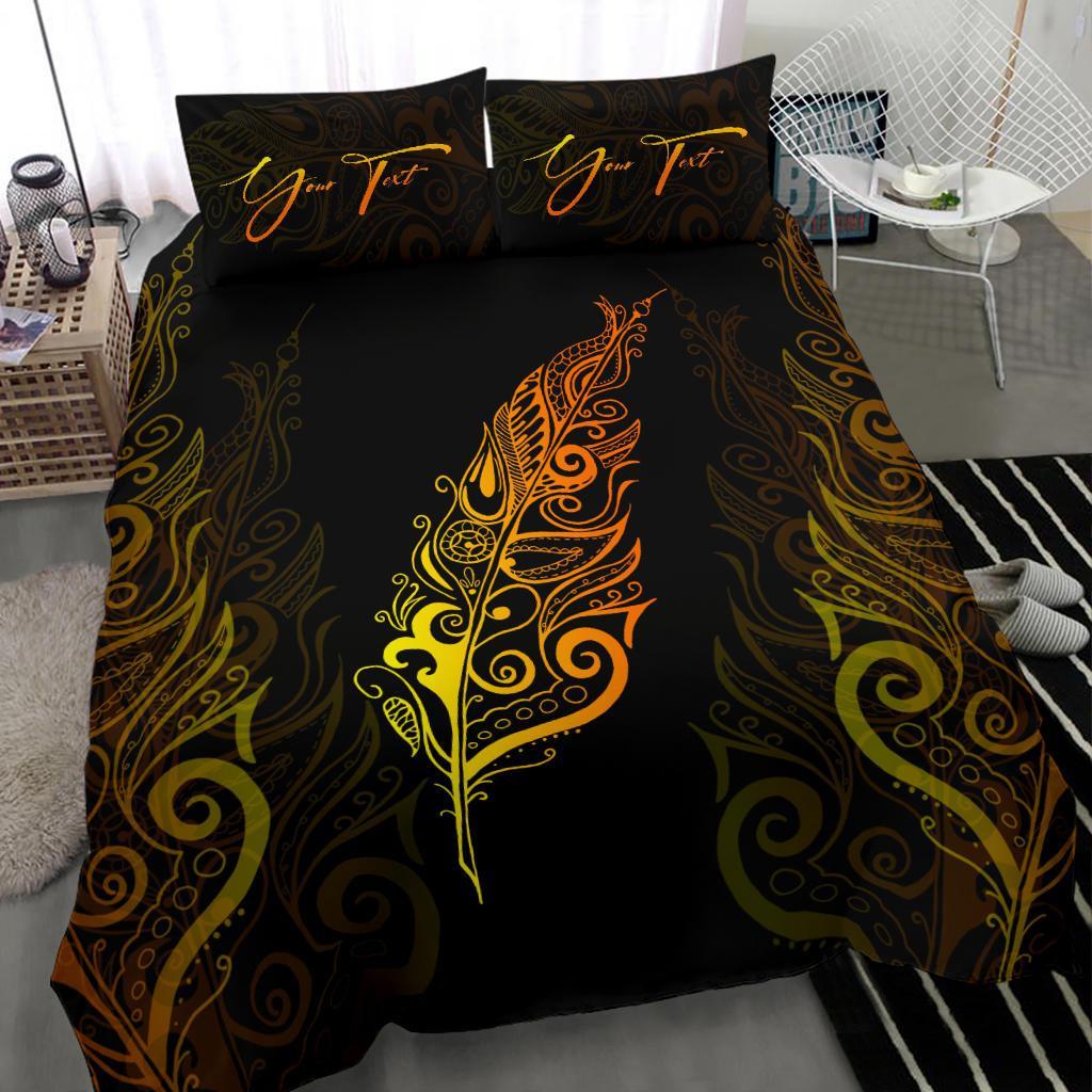 Signature Custom, Light Silver Fern Bedding Set Sunrise Vibe - Vibe Hoodie Shop