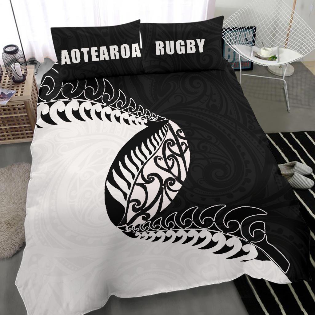 Aotearoa Rugby Fern Bedding Set - Vibe Hoodie Shop