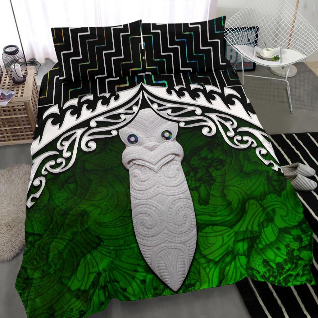 New Zealand Maori Taiaha Mauri Poutama Bedding Set - Vibe Hoodie Shop