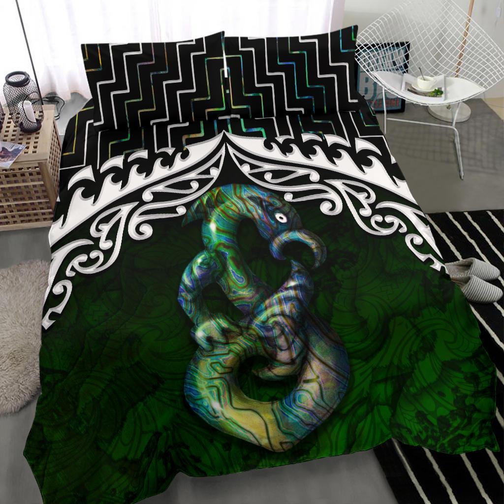 New Zealand Maori Manaia Poutama Bedding Set - Vibe Hoodie Shop