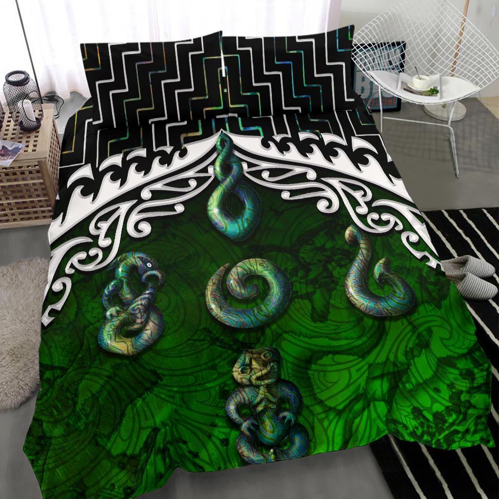 New Zealand Maori Symbols Poutama Bedding Set - Vibe Hoodie Shop