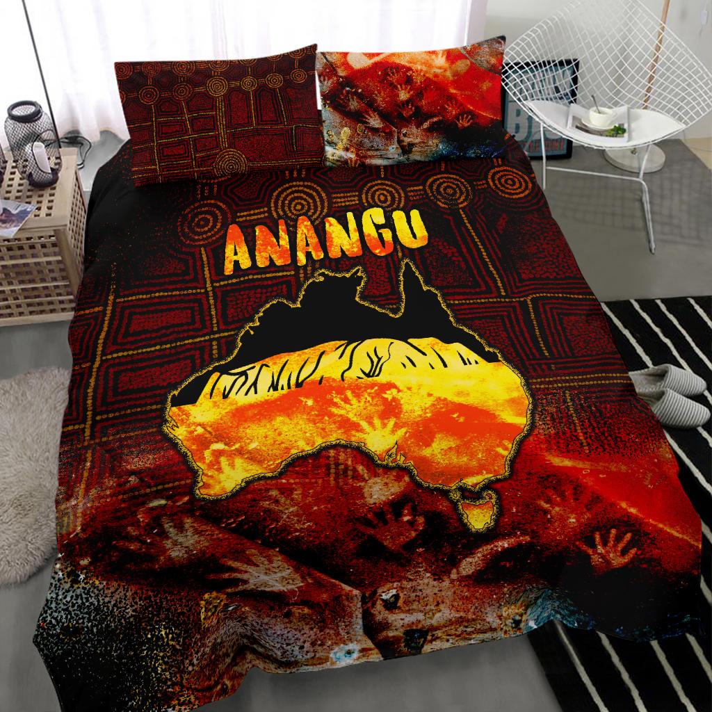 Aboriginal Bedding Set - Anangu Custodians - Vibe Hoodie Shop