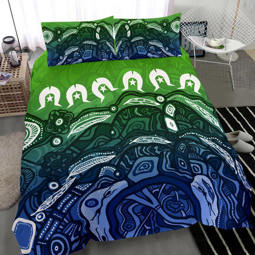 Torres Strait Islands Bedding Set - Blue - Vibe Hoodie Shop