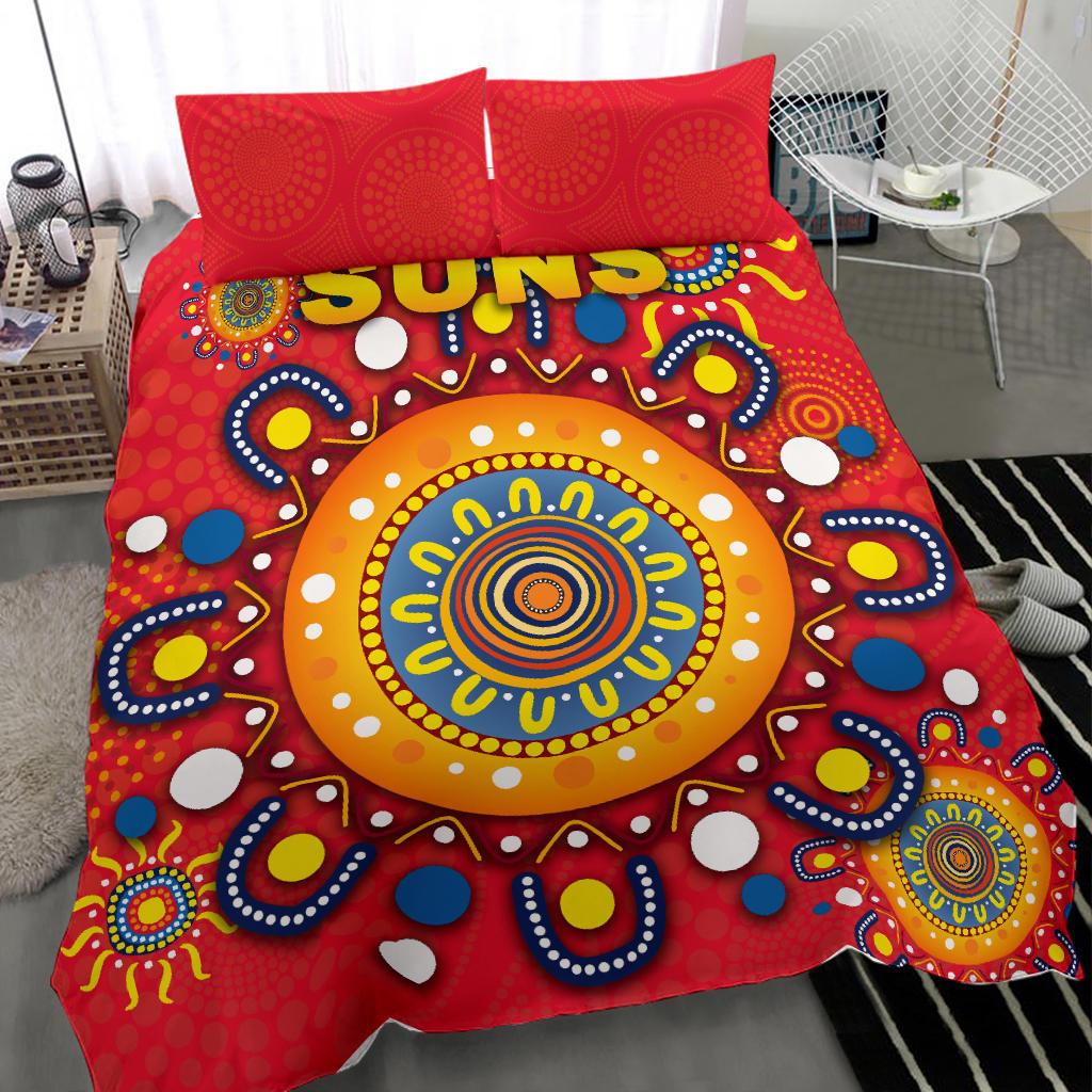 Gold Coast Bedding Set Suns Indigenous - Vibe Hoodie Shop