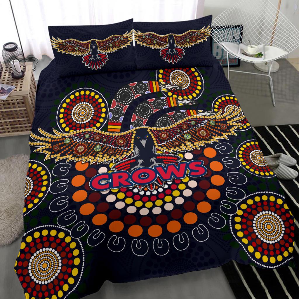 Adelaide Bedding Set Indigenous Crows - Vibe Hoodie Shop