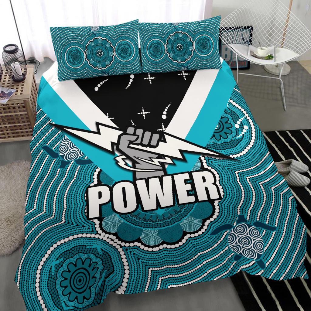 Port Adelaide Bedding Set Power - Vibe Hoodie Shop