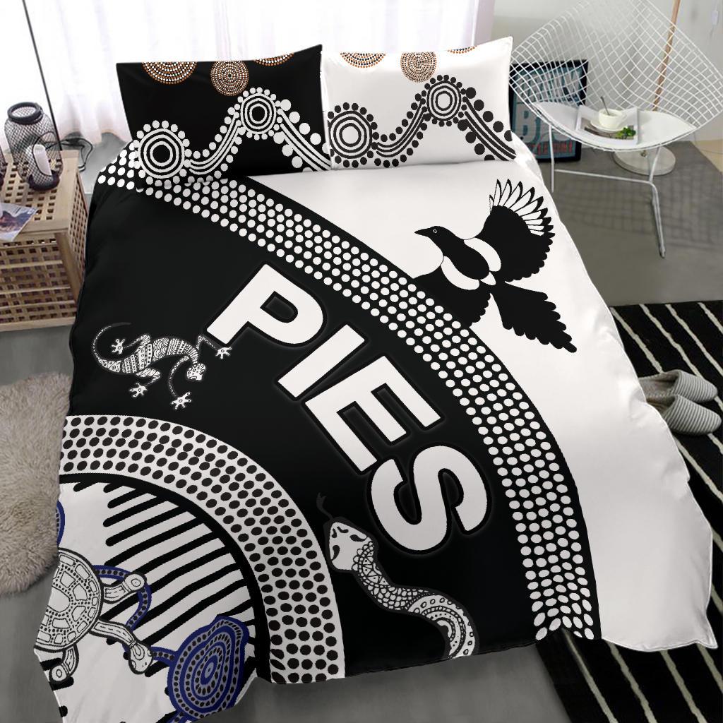 Collingwood Bedding Set Pies Unique Indigenous - Vibe Hoodie Shop