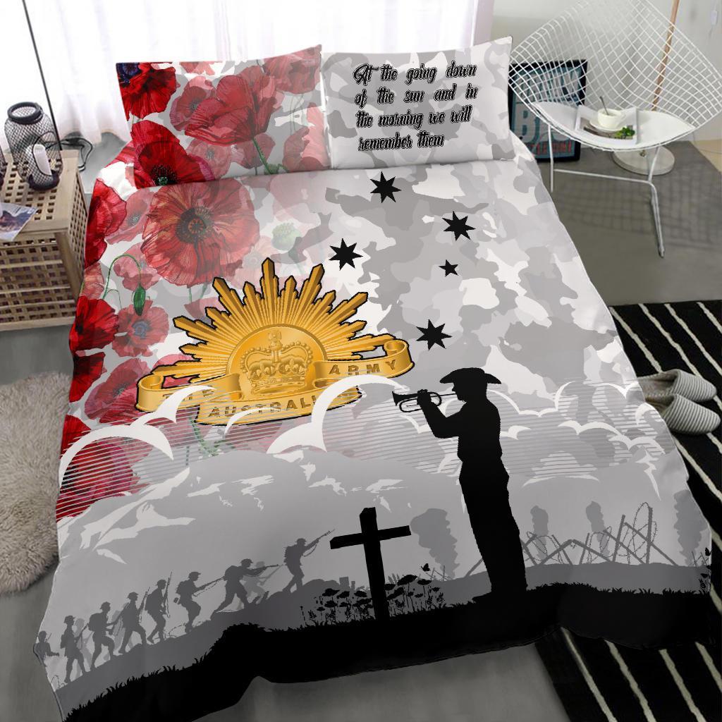 ANZAC Bedding Set - We Will Remember Them - Vibe Hoodie Shop