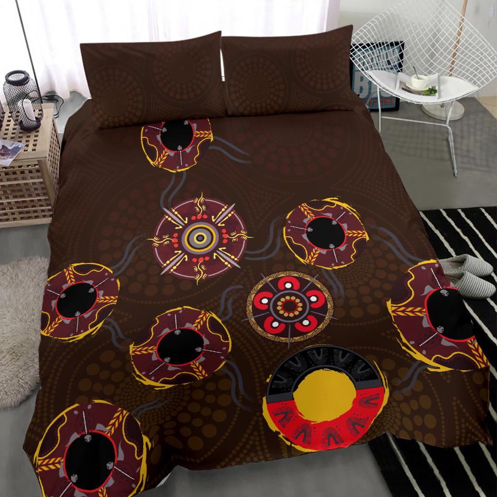 Hawthorn Bedding Set Hawks Indigenous - Brown - Vibe Hoodie Shop