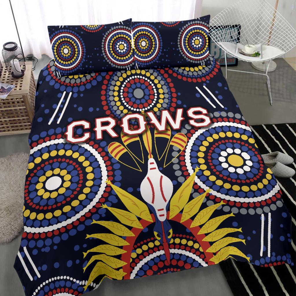 Adelaide Bedding Set Original Indigenous Crows - Vibe Hoodie Shop