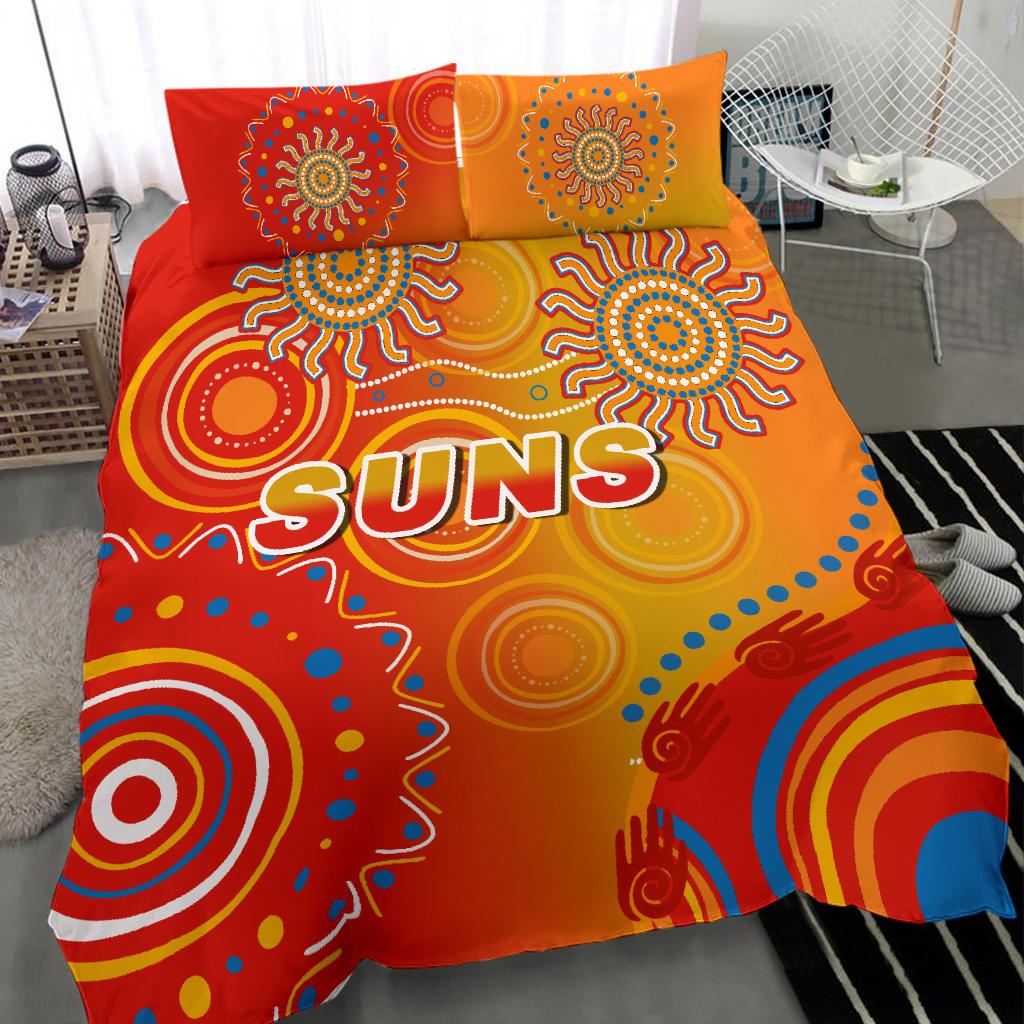 Suns Bedding Set Sun Indigenous Gold Coast - Vibe Hoodie Shop