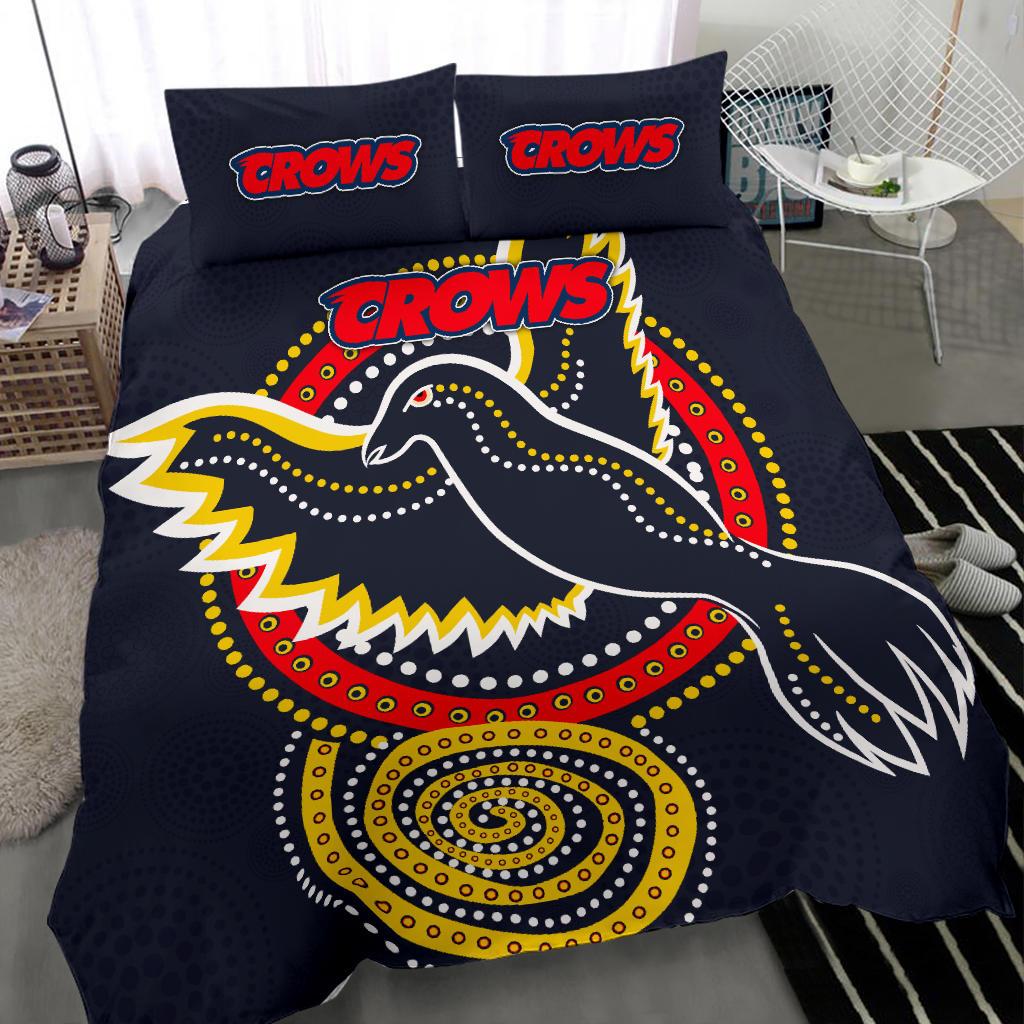 Adelaide Bedding Set Crows Indigenous - Vibe Hoodie Shop