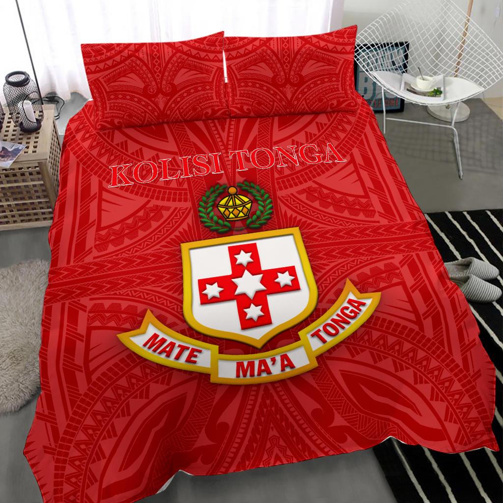 Kolisi Tonga Bedding Set Mate Ma'a Tonga Unique Rugby Style - Vibe Hoodie Shop
