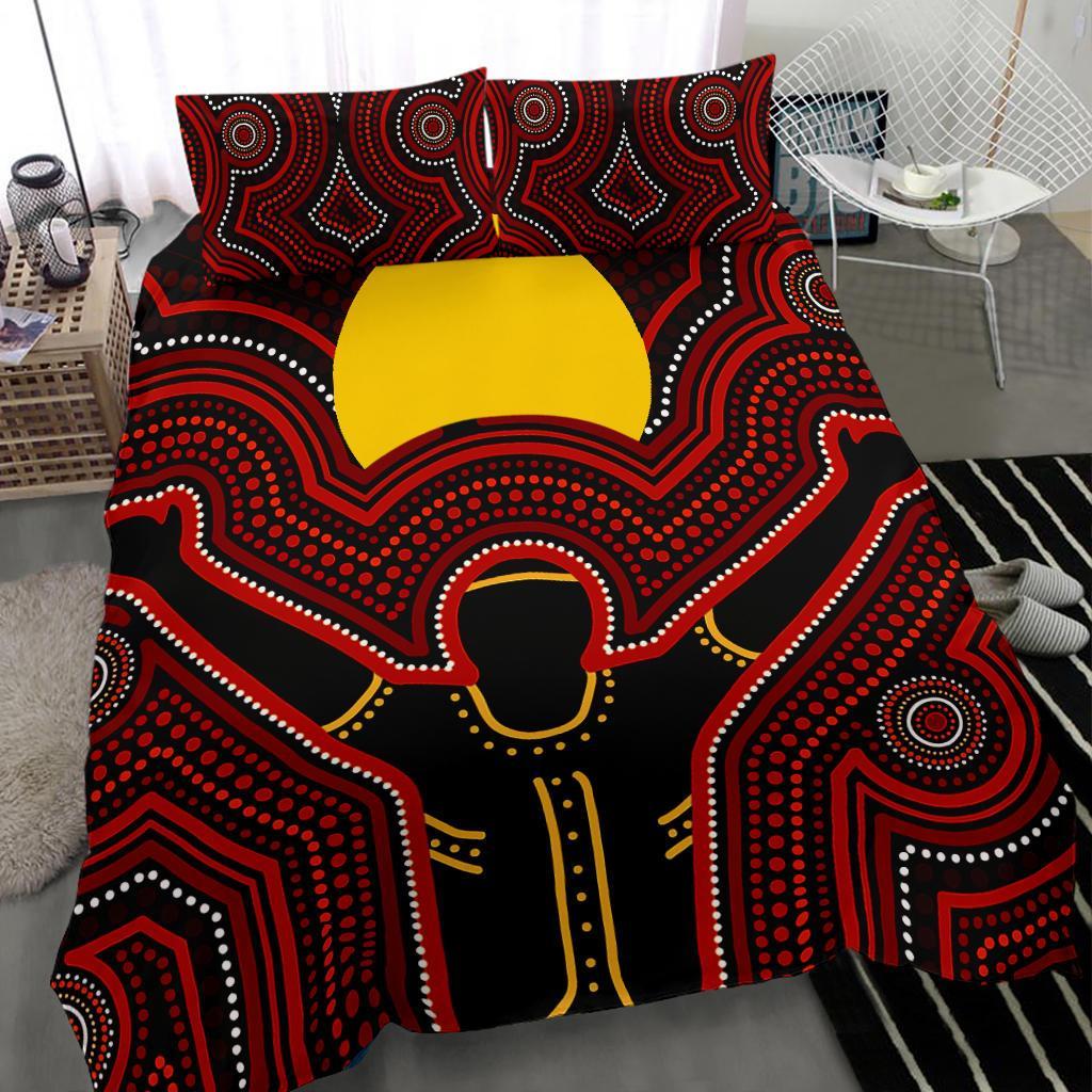 Aboriginal Bedding Set - The Sun Always Shines - Vibe Hoodie Shop