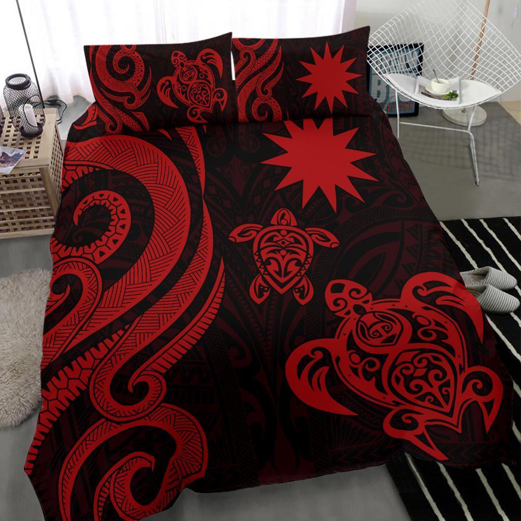 Nauru Bedding Set - Red Tentacle Turtle - Vibe Hoodie Shop
