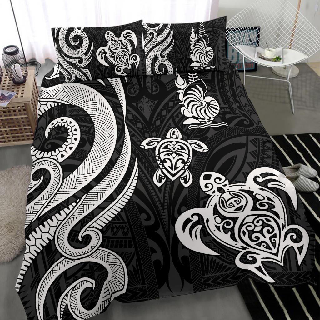 New Caledonia Bedding Set - White Tentacle Turtle - Vibe Hoodie Shop