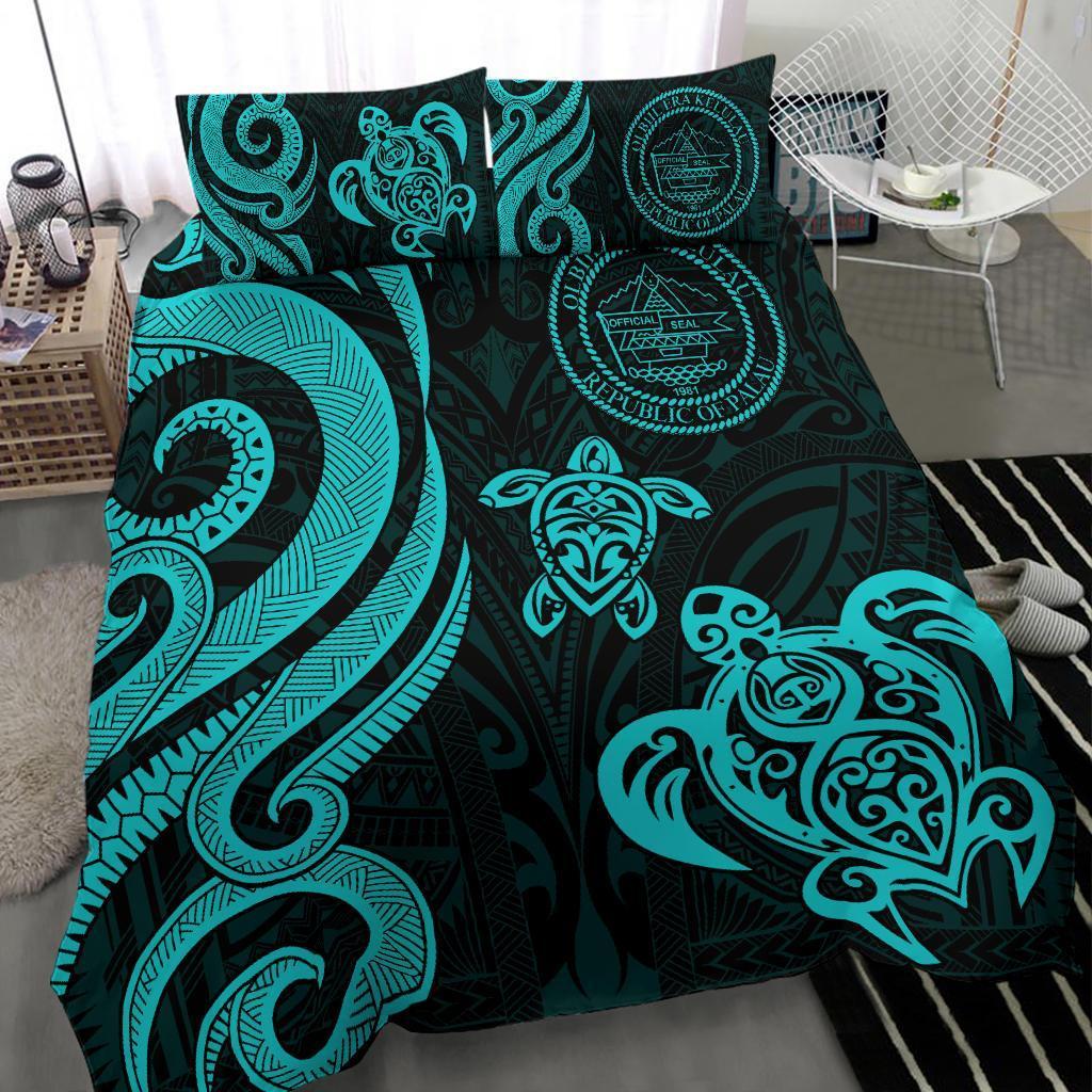 Palau Bedding Set - Turquoise Tentacle Turtle - Vibe Hoodie Shop