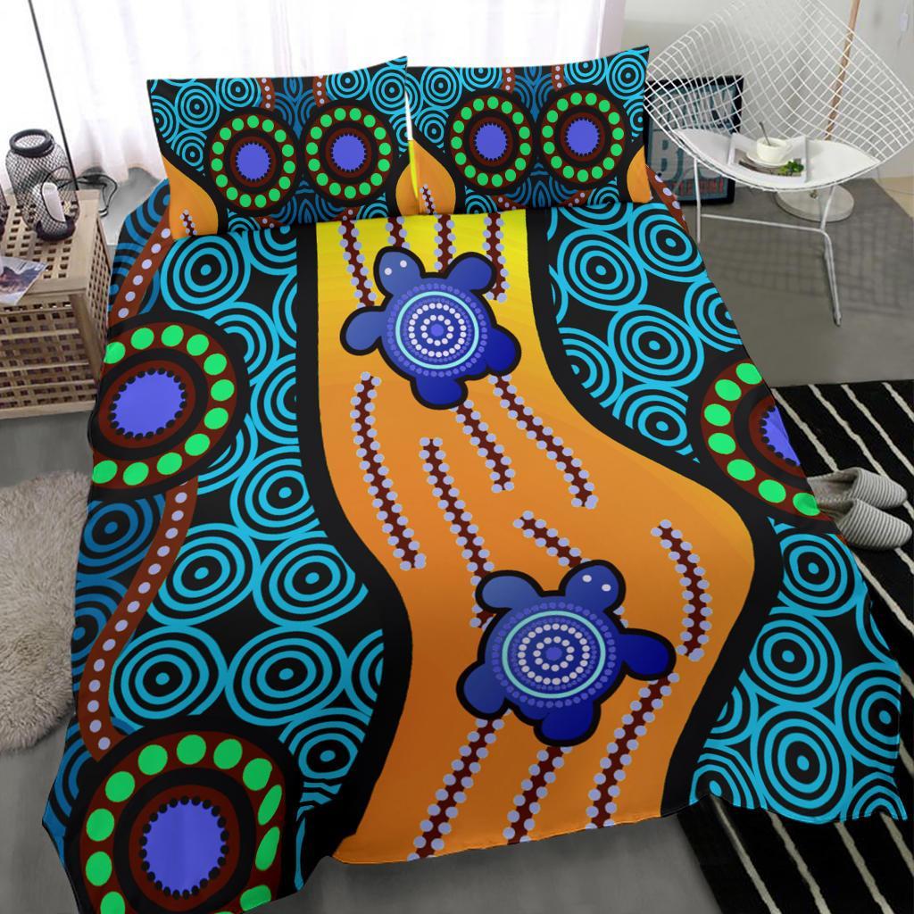 Bedding Set - Aboriginal Turtle - Vibe Hoodie Shop