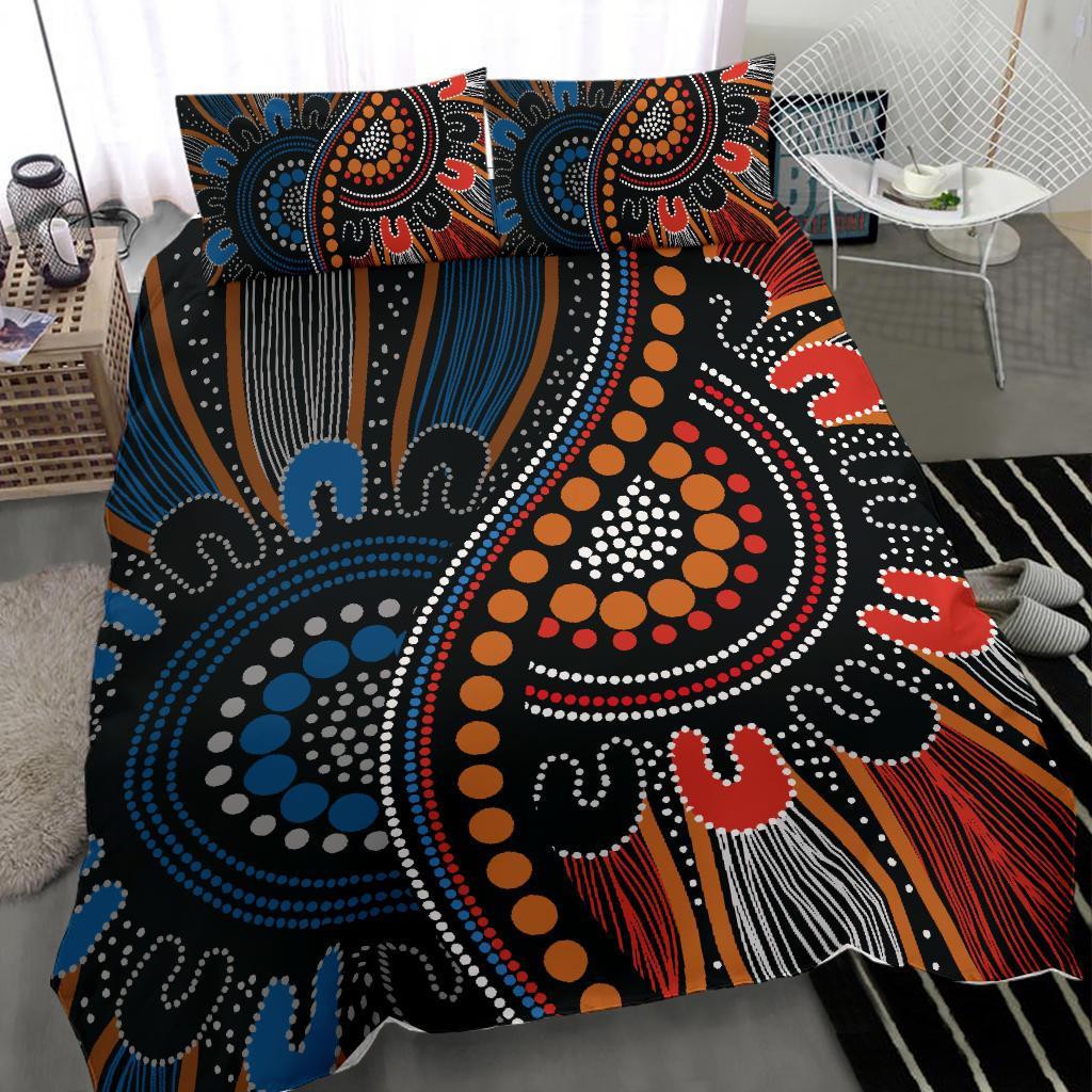 Aboriginal Bedding Set - Indigenous Patterns Ver09 - Vibe Hoodie Shop