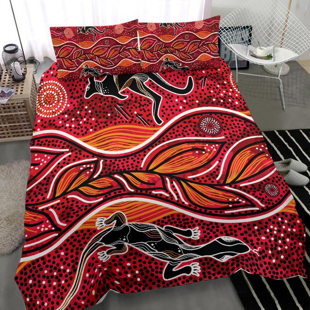 Aboriginal Bedding Set - Indigenous Patterns Ver12 - Vibe Hoodie Shop