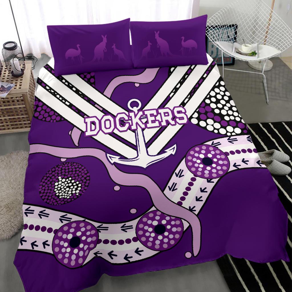 Dockers Bedding Set Indigenous Fremantle - Freo - Vibe Hoodie Shop