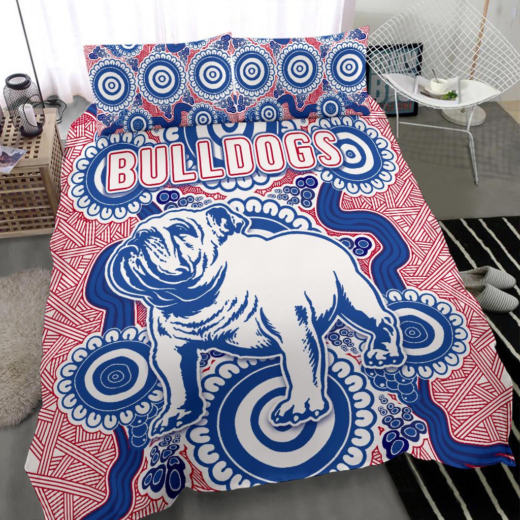 Western Bedding Set Bulldogs Simple Indigenous - Vibe Hoodie Shop