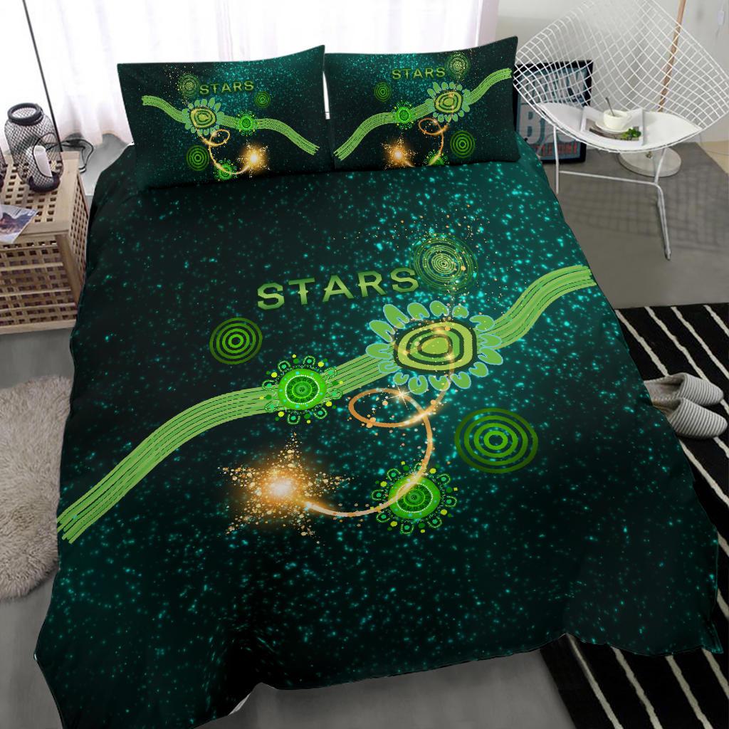 Melbourne Bedding Set Stars Indigenous - Vibe Hoodie Shop