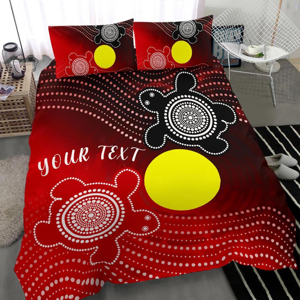 Aboriginal Bedding Set - Indigenous Circle Dot Painting Style - - Vibe Hoodie Shop