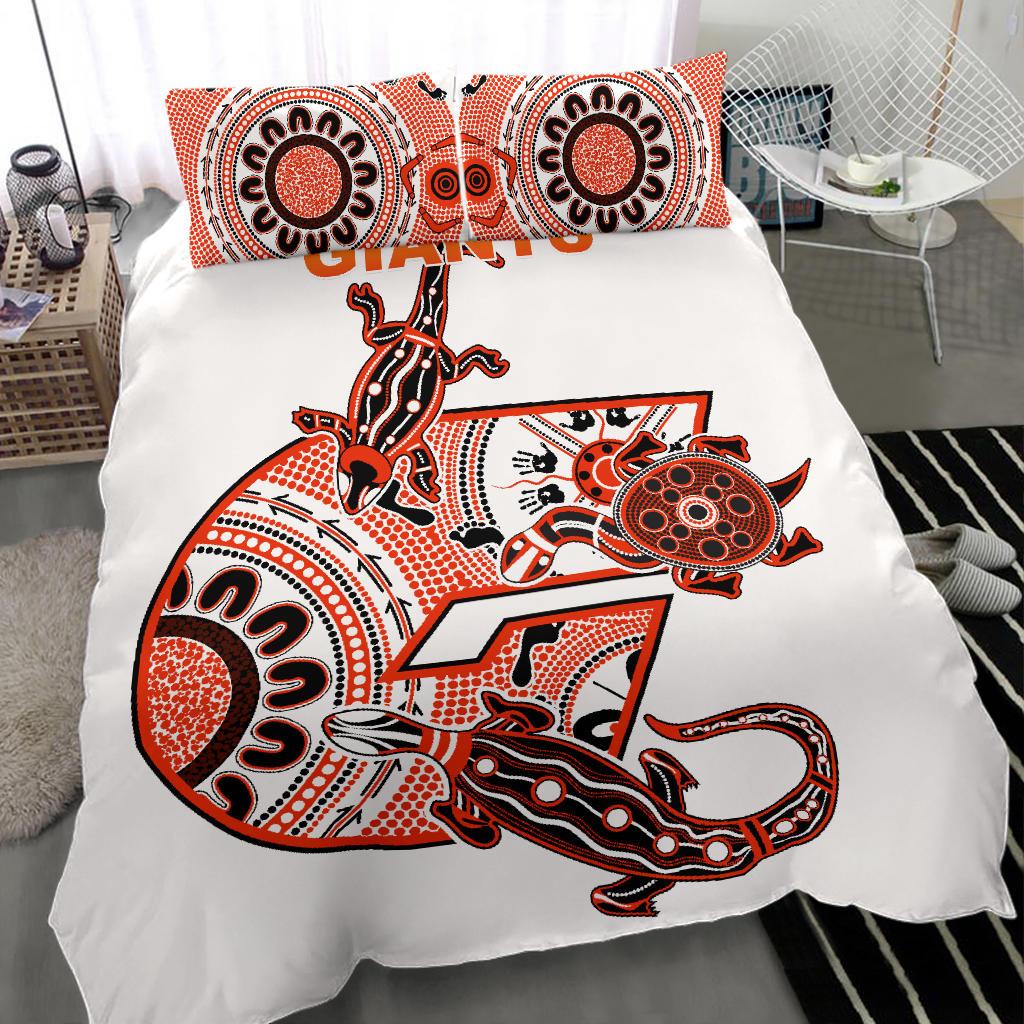 GWS Giants Bedding Set Simple Indigenous - Vibe Hoodie Shop