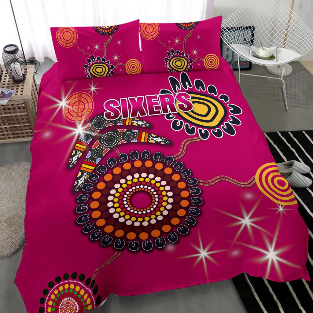 Sydney Bedding Set Sixers Indigenous - Magenta - Vibe Hoodie Shop