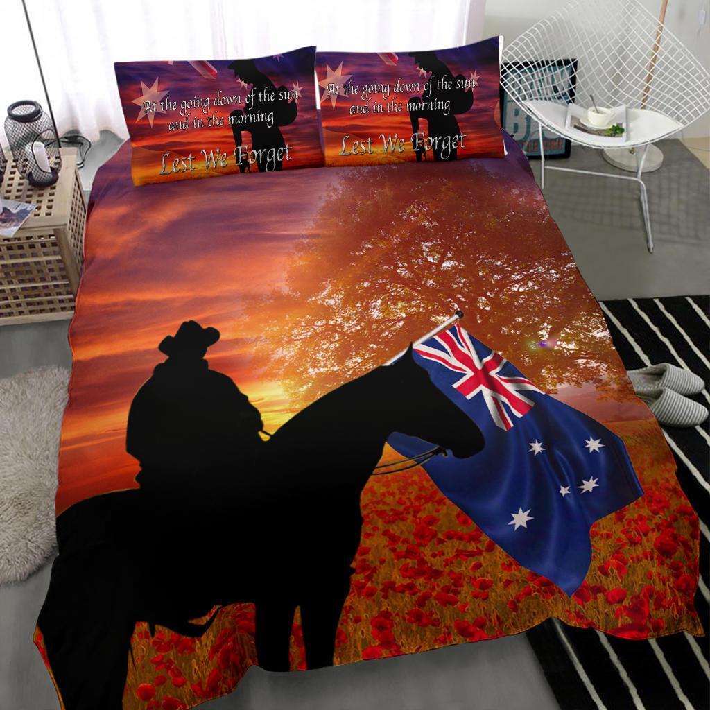 ANZAC Day 2021 Bedding Set - Lest We Forget - Vibe Hoodie Shop