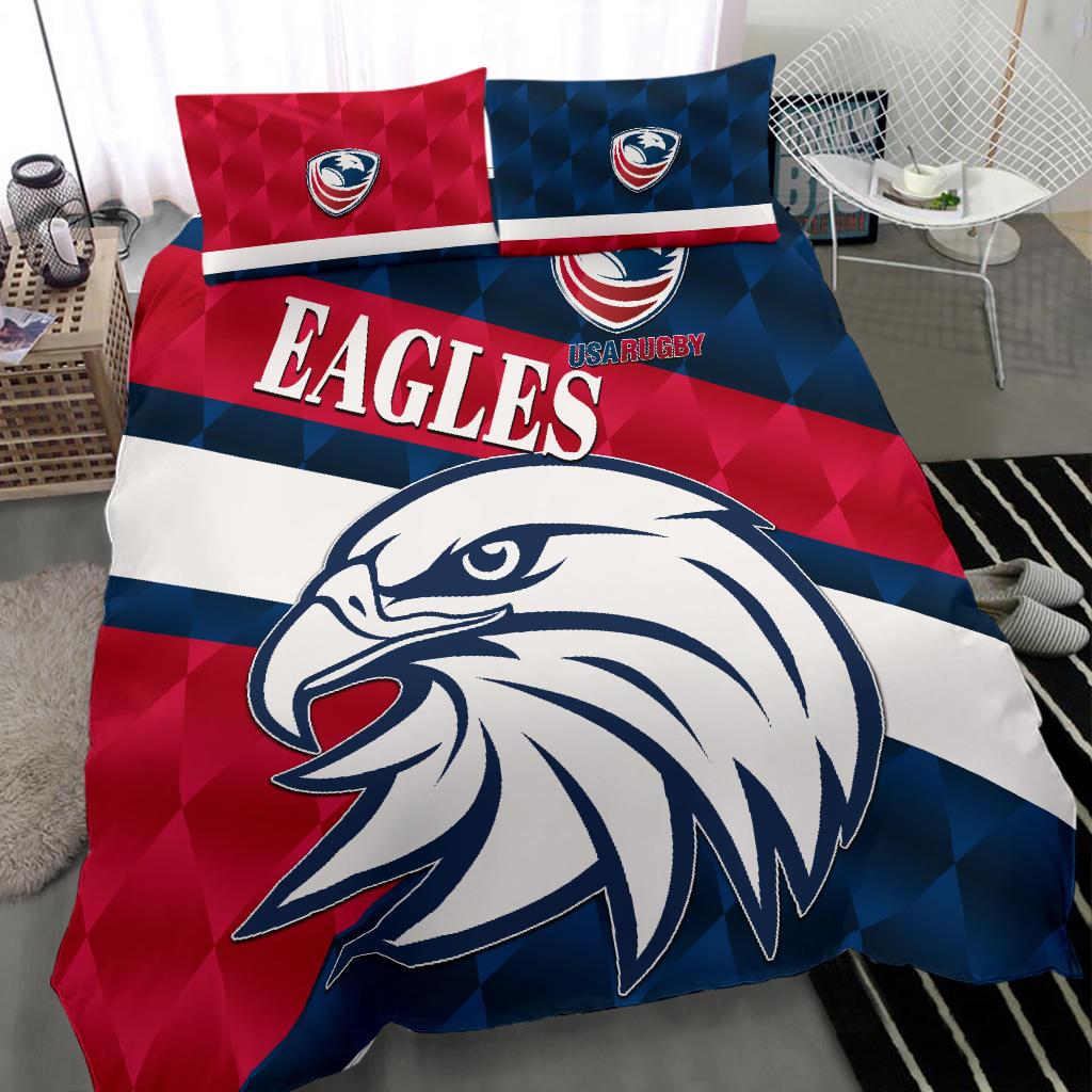 USA Rugby Bedding Set Eagles Sporty Style - Vibe Hoodie Shop