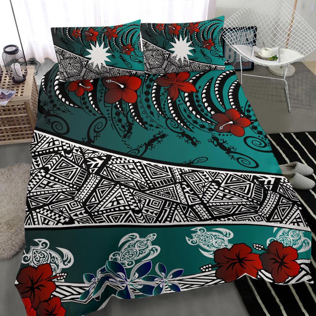 Nauru Bedding Set - Lizard And Turtle Green - Vibe Hoodie Shop