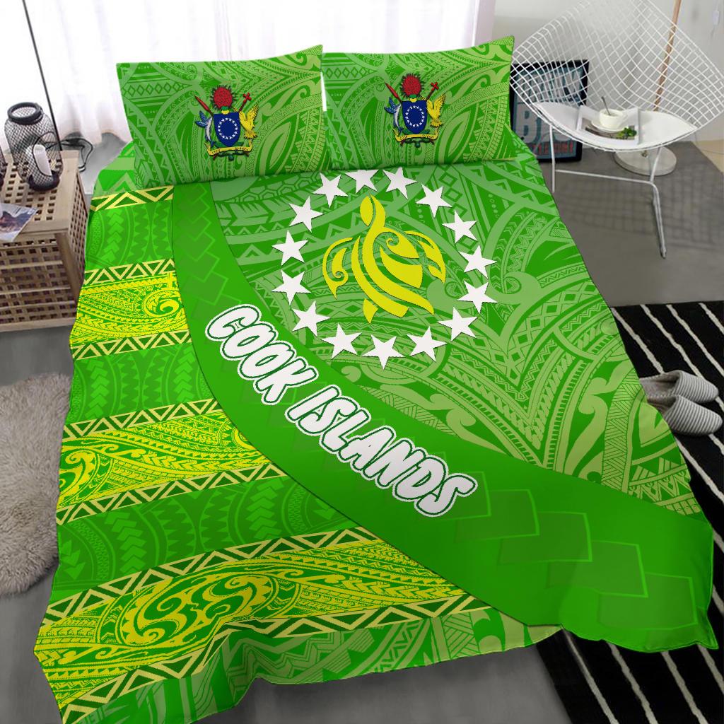 Cook Islands Bedding Set Polynesian Victorian Vibes - Vibe Hoodie Shop