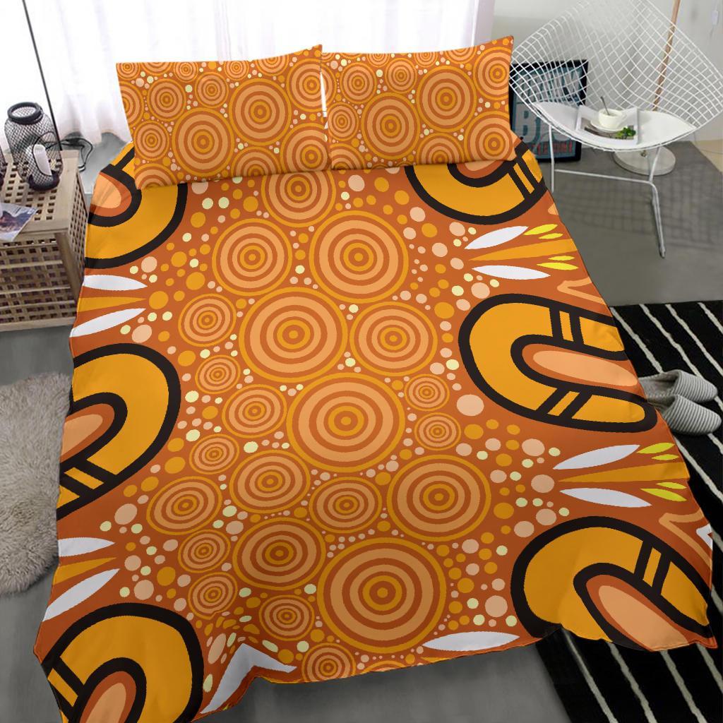 Aboriginal Bedding Set - Indigenous Art Patterns Ver03 - Vibe Hoodie Shop