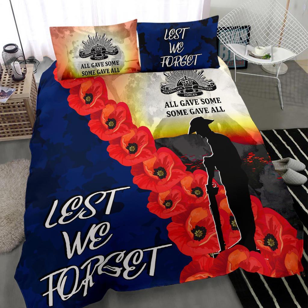 ANZAC Lest We Forget Bedding Set - All Gave Some, Some Gave All - - Vibe Hoodie Shop