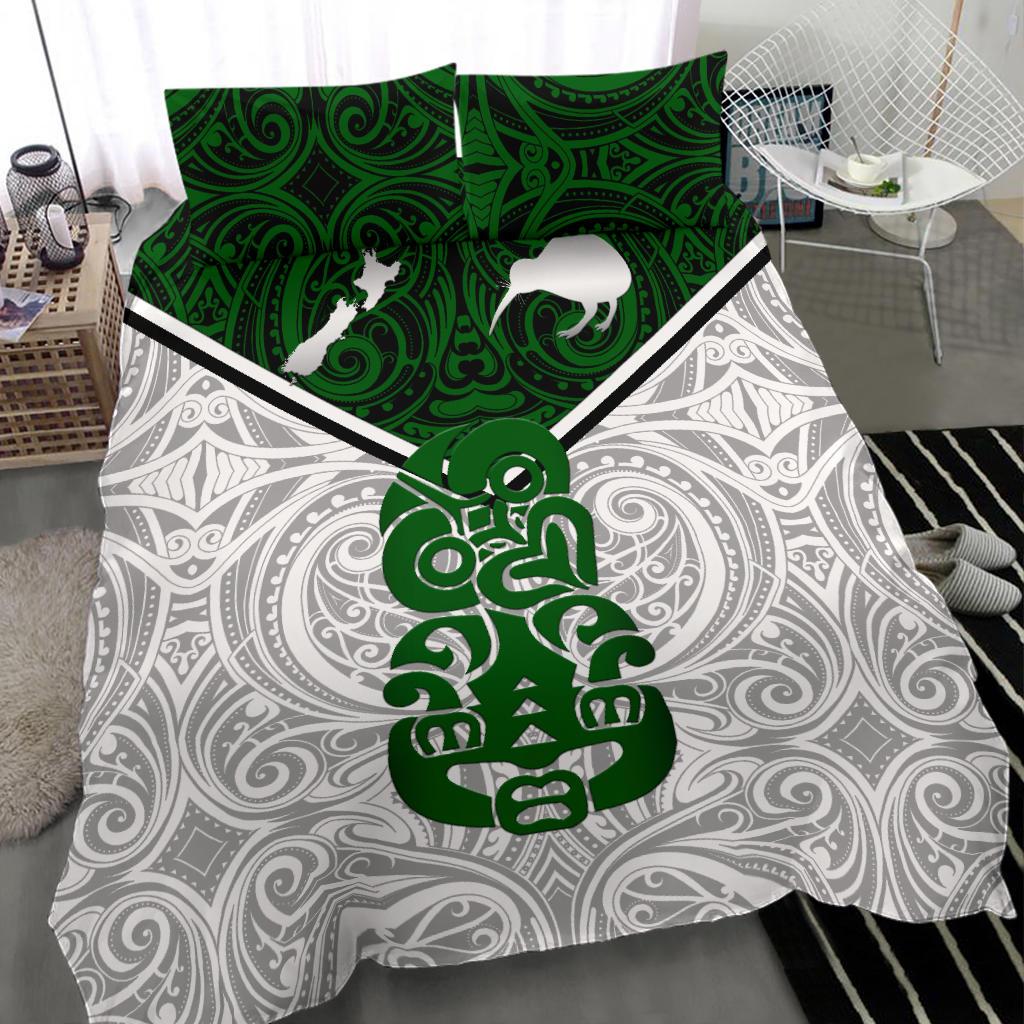 New Zealand Maori Rugby Bedding Set Pride Version - White - Vibe Hoodie Shop