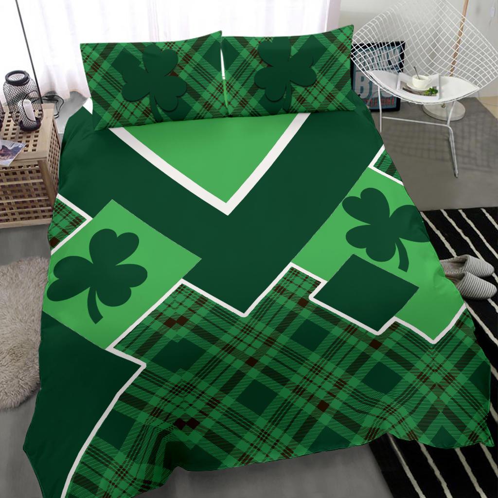 St. Patrick Day Ireland Bedding Set Shamrock - Vibe Hoodie Shop